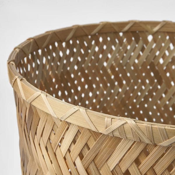 Ikea KLYNNON - Plant pot, handmade bamboo, 24 cm