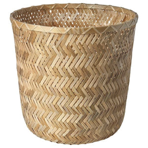 Ikea KLYNNON - Plant pot, handmade bamboo, 24 cm