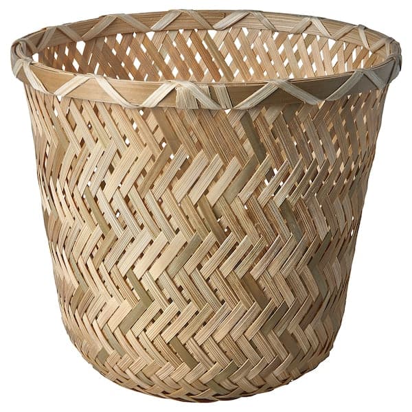 KLYNNON - Plant pot, handmade bamboo, 15 cm