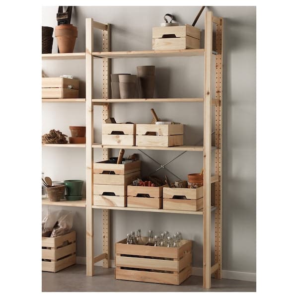 Ikea KNAGGLIG - Box, pine, 23x31x15 cm
