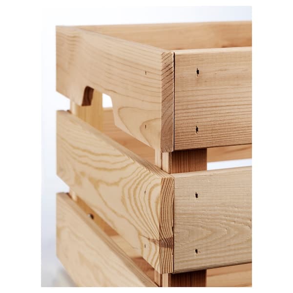 Ikea KNAGGLIG - Box, pine, 46x31x25 cm