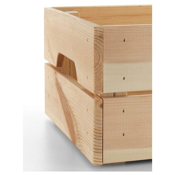 KNAGGLIG - Box, pine, 23x31x15 cm - Premium Household Storage Containers from Ikea - Just €12.99! Shop now at Maltashopper.com