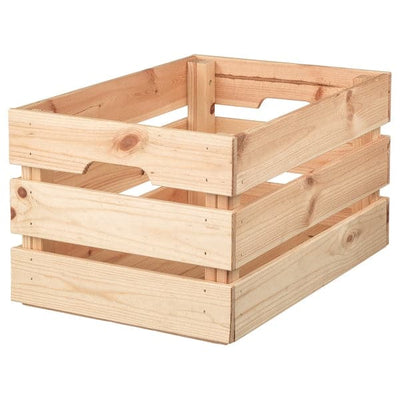 KNAGGLIG - Box, pine, 46x31x25 cm - best price from Maltashopper.com 70292359