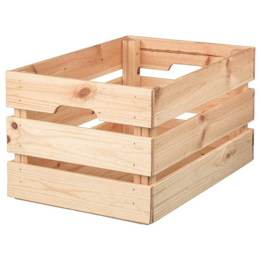 Ikea KNAGGLIG - Box, pine, 46x31x25 cm