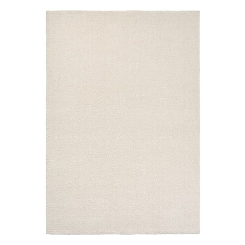 KNARDRUP - Rug, low pile, white, 160x230 cm