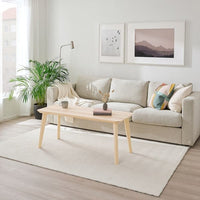 KNARDRUP - Rug, low pile, white, 160x230 cm - best price from Maltashopper.com 80492616