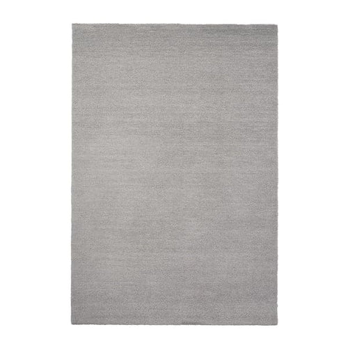 KNARDRUP Rug, low pile - light grey 133x195 cm , 133x195 cm