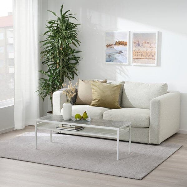 Ikea KNARDRUP - Rug, low pile, light grey, 160x230 cm