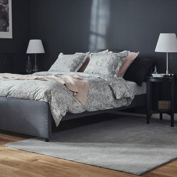 KNARDRUP - Rug, low pile, light grey, 200x300 cm - best price from Maltashopper.com 40492595