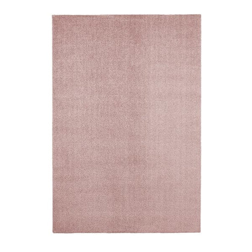 KNARDRUP - Rug, low pile, pale pink, 160x230 cm