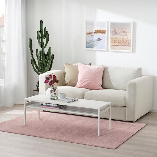 KNARDRUP Carpet, short hair - pale pink 133x195 cm , 133x195 cm - best price from Maltashopper.com 50492613