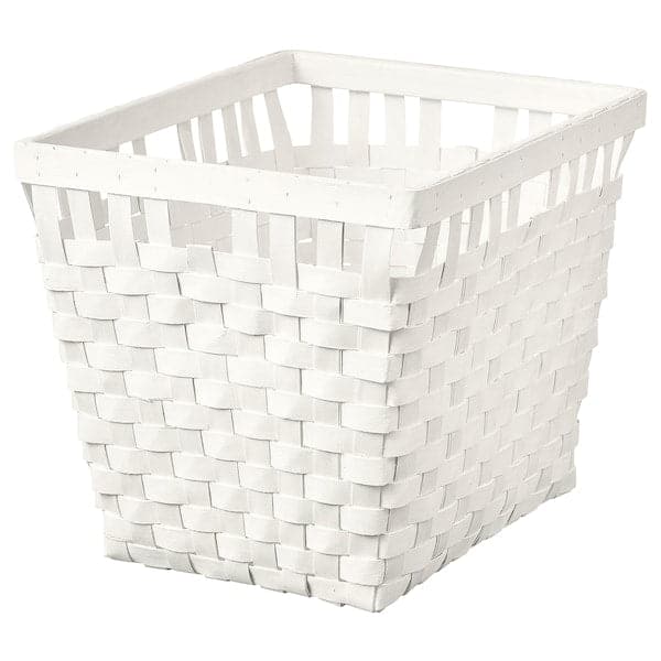 KNARRA - Basket, white, 38x29x30 cm - best price from Maltashopper.com 50243317