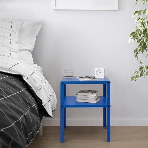KNARREVIK - Bedside table, bright blue, 37x28 cm - best price from Maltashopper.com 50564134