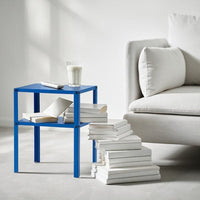 KNARREVIK - Bedside table, bright blue, 37x28 cm - best price from Maltashopper.com 50564134
