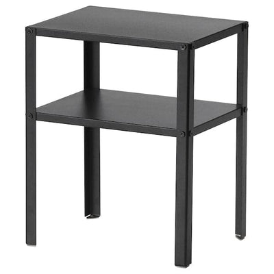 KNARREVIK - Bedside table, black, 37x28 cm - best price from Maltashopper.com 30381183