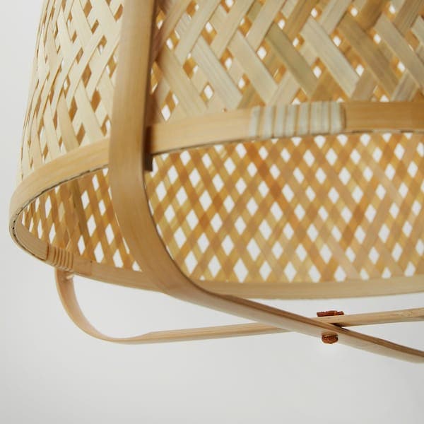 Ikea KNIXHULT - Pendant lamp, bamboo/handmade, 40 cm