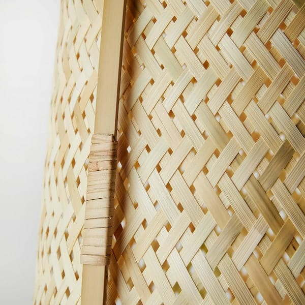 Ikea KNIXHULT - Pendant lamp, bamboo/handmade, 40 cm