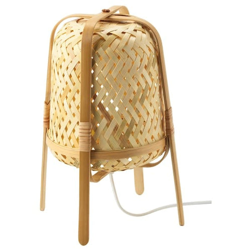 KNIXHULT - Table lamp, bamboo/handmade ,