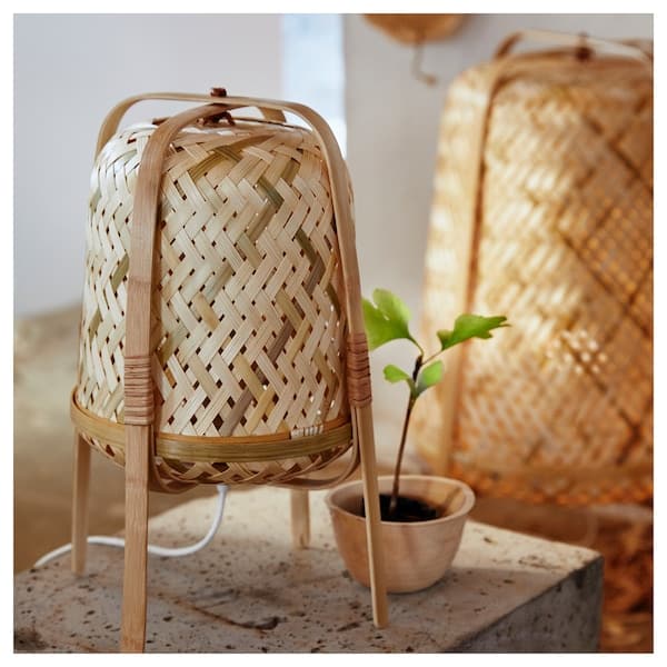 KNIXHULT - Table lamp, bamboo/handmade , - best price from Maltashopper.com 70358524