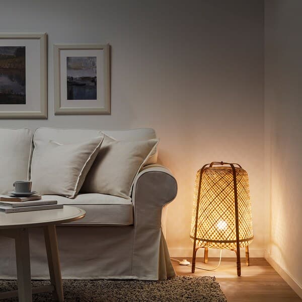KNIXHULT Floor lamp - bamboo/handmade , - best price from Maltashopper.com 30323763