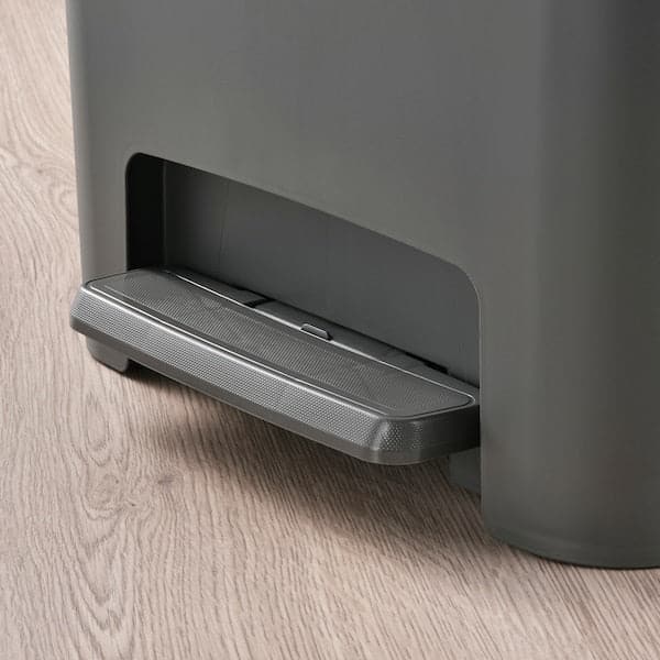 Ikea KNÖCKLA - Pedal bin, dark grey, 50 l