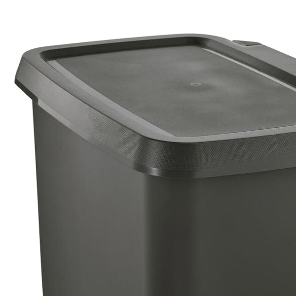 Ikea KNÖCKLA - Pedal bin, dark grey, 50 l