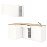 KNOXHULT Corner kitchen - white 182x183x220 cm - best price from Maltashopper.com 49388405