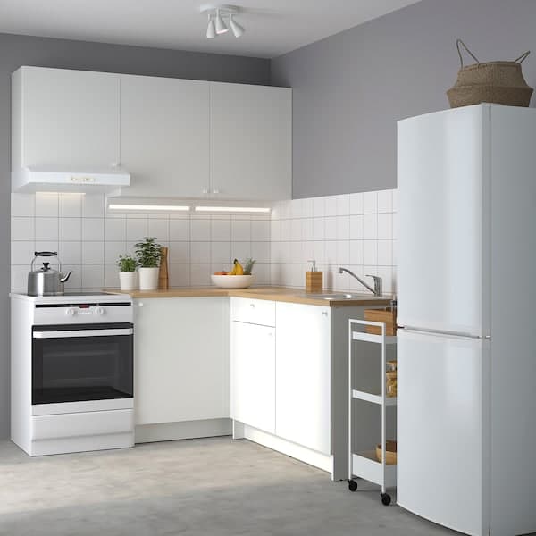 KNOXHULT Corner kitchen - white 182x183x220 cm - best price from Maltashopper.com 49388405