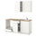 KNOXHULT kitchen, white, 180.0x220.0x61.0 cm