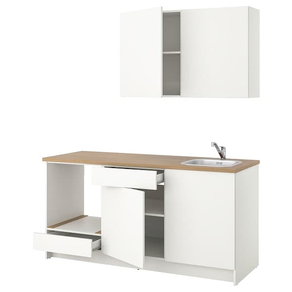 KNOXHULT Kitchen - white 180x61x220 cm , 180x61x220 cm