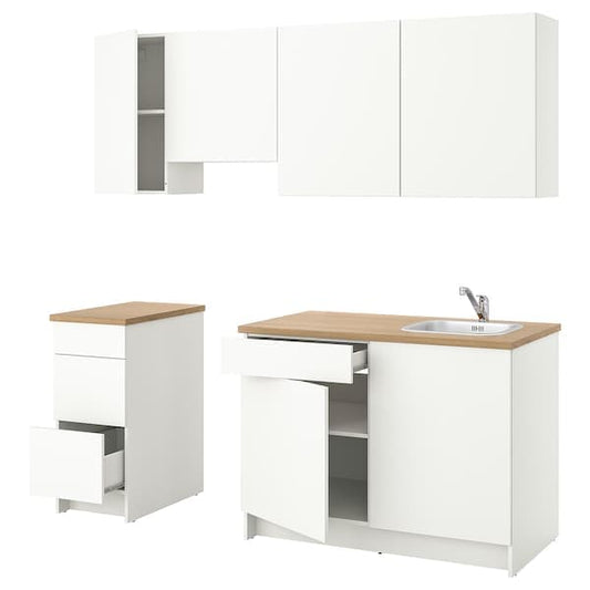 Ikea KNOXHULT Kitchen - white 220x61x220 cm , 220x61x220 cm