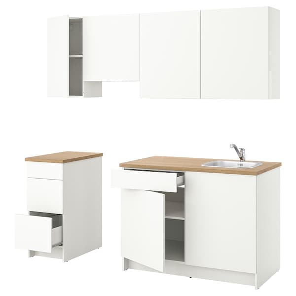 KNOXHULT Kitchen - white 220x61x220 cm , 220x61x220 cm