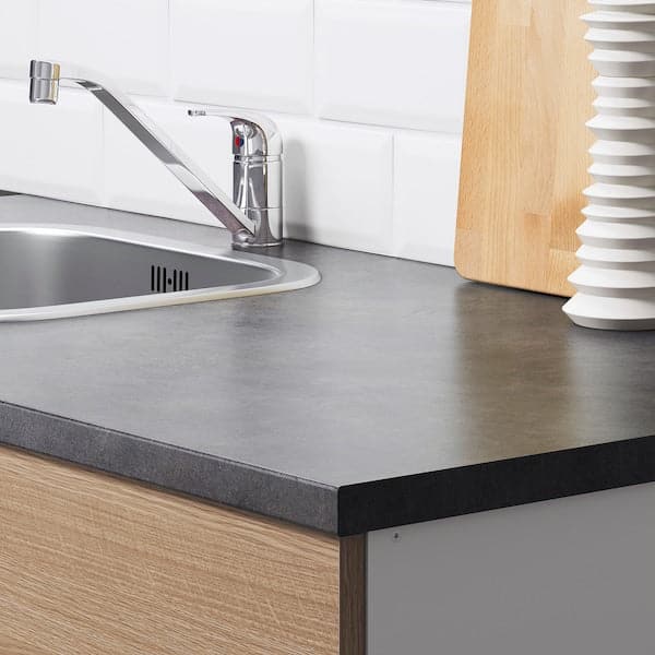 Ikea KNOXHULT Mobile base with doors and drawer - wood/gray effect 120 cm , 120 cm
