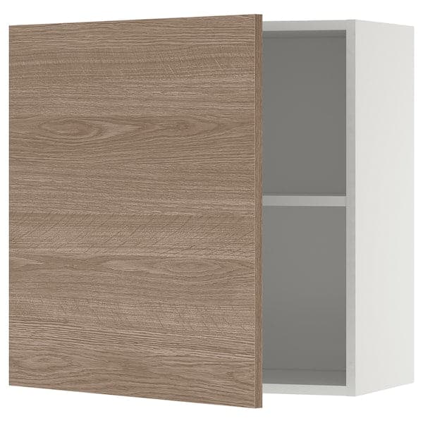 KNOXHULT Roof with door - wood/gray effect 60x60 cm , 60x60 cm