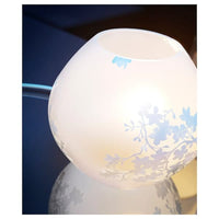 KNUBBIG Table lamp - white cherry blossoms 18 cm , - best price from Maltashopper.com 00221596