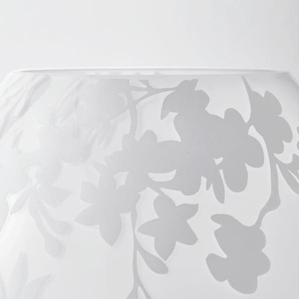 Ikea KNUBBIG Table lamp - white cherry blossoms 18 cm ,