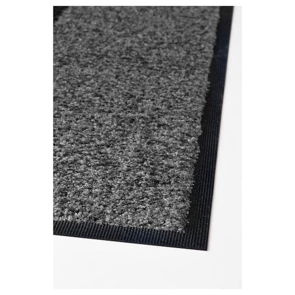 KÖGE - Door mat, grey/black, 69x90 cm - best price from Maltashopper.com 30287939