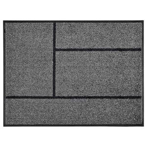 Ikea KÖGE - Door mat, grey/black, 69x90 cm