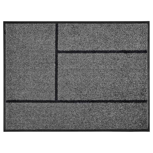Ikea KÖGE - Door mat, grey/black, 69x90 cm