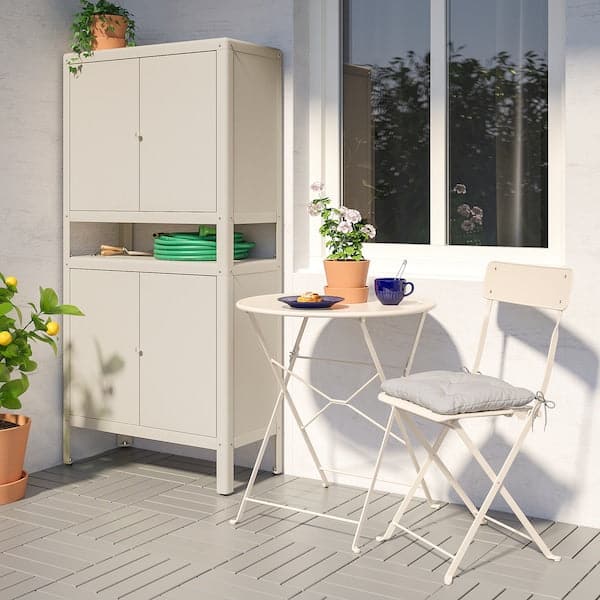 KOLBJÖRN - Cabinet in/outdoor, beige, 80x161 cm - best price from Maltashopper.com 39417601