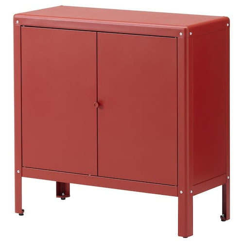 KOLBJÖRN - Cabinet in/outdoor, brown-red, 80x81 cm