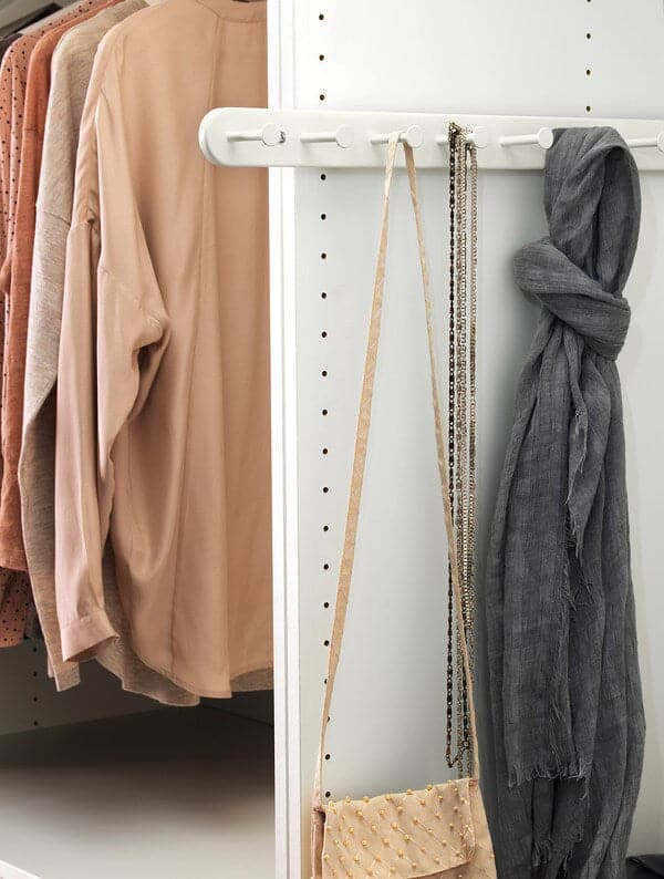 Ikea KOMPLEMENT - Pull-out multi-use hanger, white, 58 cm