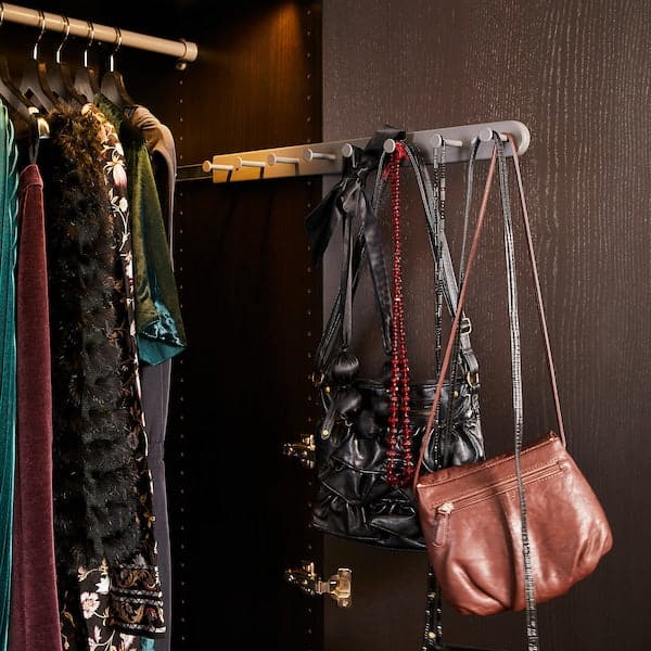 Ikea KOMPLEMENT - Pull-out multi-use hanger, dark grey, 58 cm