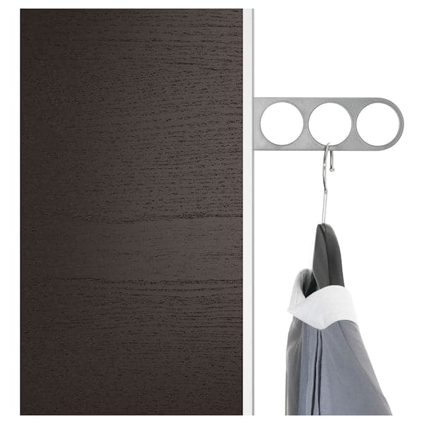 Ikea KOMPLEMENT - Valet hanger, dark grey, 17x5 cm