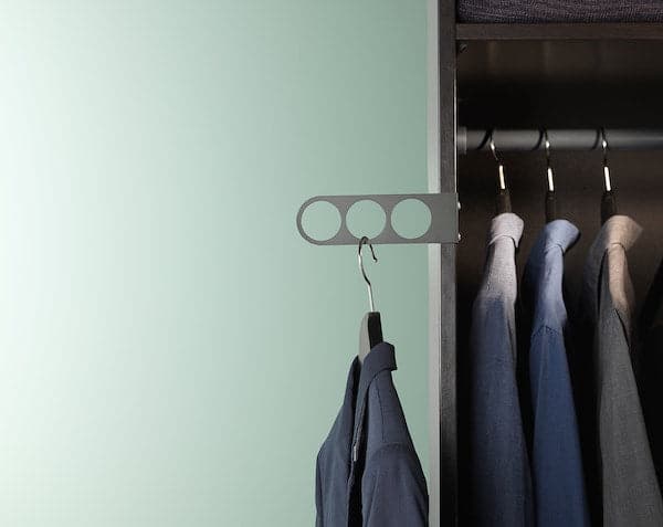 Ikea KOMPLEMENT - Valet hanger, dark grey, 17x5 cm