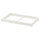 KOMPLEMENT clothes rail, white, 50x35 cm