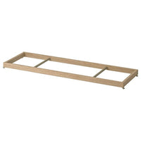 KOMPLEMENT clothes rail, white stained oak effect, 100x35 cm