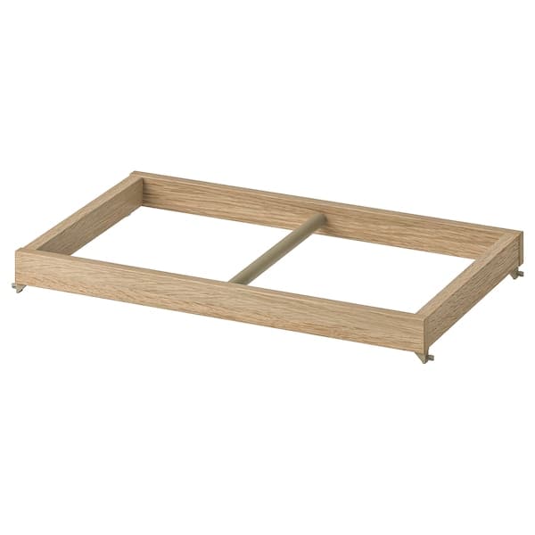 KOMPLEMENT - Clothes rail, white stained oak effect, 50x35 cm - best price from Maltashopper.com 70446470