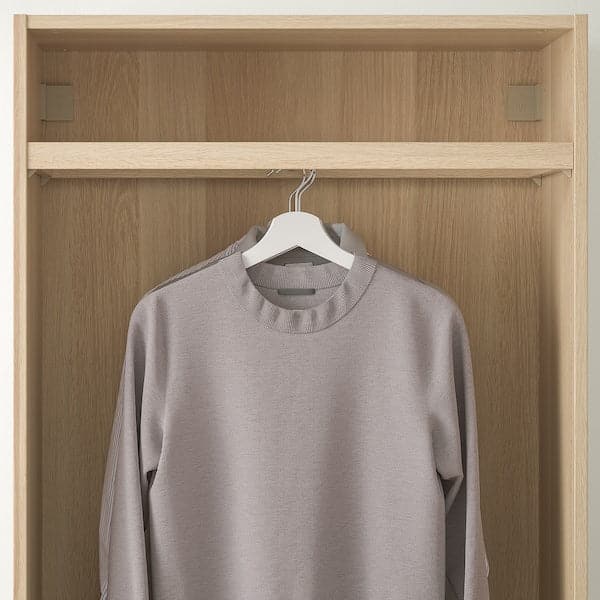 Ikea KOMPLEMENT - Clothes rail, white stained oak effect, 75x35 cm
