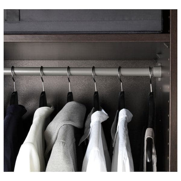 Ikea KOMPLEMENT - Clothes rail, dark grey, 50 cm